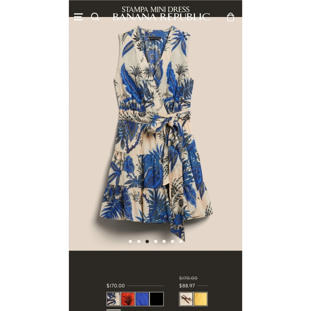 Banana Republic Stampa Mini Dress
